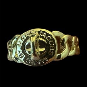 Marc Jacobs Gold Filigree Ring Size 7 New With Dust Bag